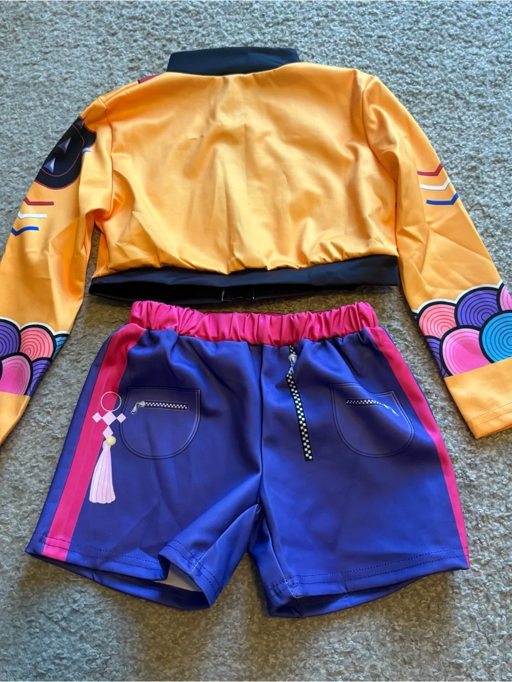 Kpop Demon Hunters Rumi Costume Jacket Shorts 7/8 Halloween